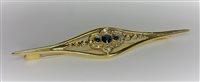 Brooch Guerretta Gioielli Woman SPILLA ORO E PIETRE NATURALI in Yellow Gold Zaffiro GUERR156 - GUERR156